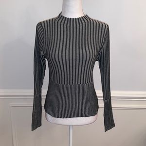 LU NYC Black & Gray Mock Turtleneck Size Extra Large